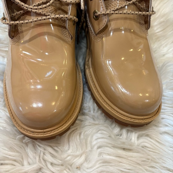 Timberland Wheat Patent Leather Premium 6 Inch Waterproof Boots Women’s Size 11 - Picture 4 of 7